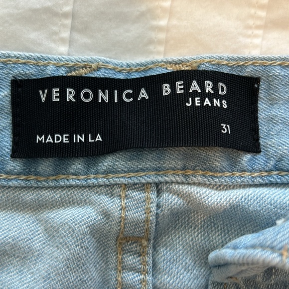 Veronica Beard jeans, Taylor Relaxed Wide Leg High Waist style, size 31 - Picture 6 of 15